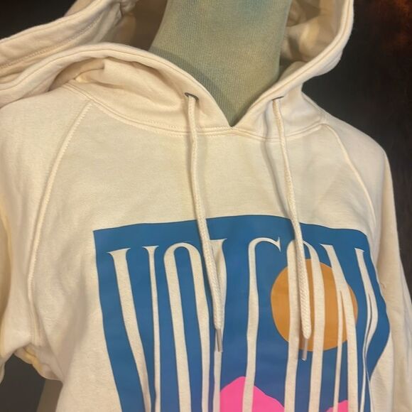 Volcom cropped hoodie medium (1185) NWT - Picture 2 of 8